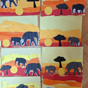 "Zachód słońca w Afryce"