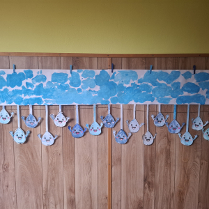 "Wiosenny deszczyk" - praca grupowa