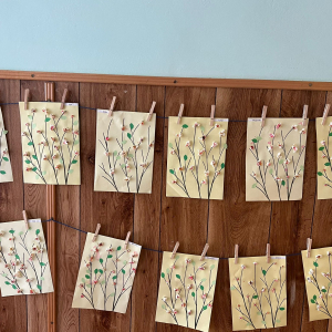 "Wiosenne drzewa- popcornowe”