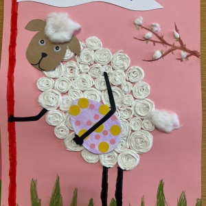 "Baranek Wielkanocny” - praca grupowa