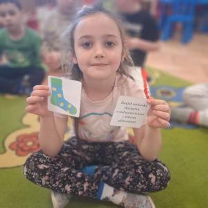 Dzień Kolorowej Skarpetki w grupie "Jeżyki". 