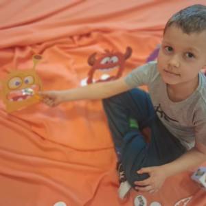 Dzień Kolorowej Skarpetki w grupie "Jeżyki". 