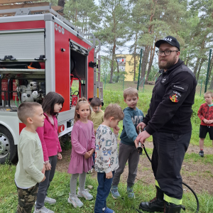 Dzień Dziecka w przedszkolu z udziałem strażaków OSP Bukowno