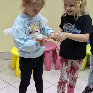 Grupa "Dinusie" w bibliotece