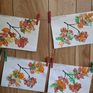 Praca plastyczna "Jarzębina"