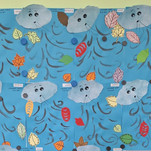 Praca plastyczna "Jesienny wiatr"