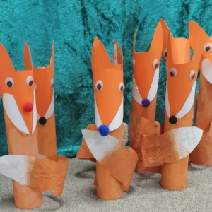 Praca plastyczna "Liski łakomczuszki"