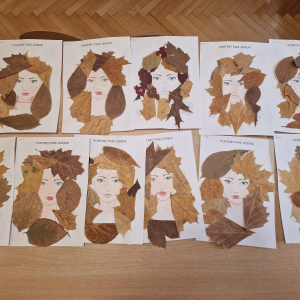 Praca plastyczna "Portret Pani Jesieni"