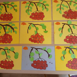 Praca plastyczna "Jarzębina"