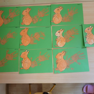Praca plastyczna "Wiewiórka"
