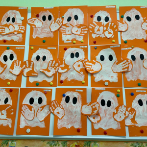 Praca plastyczna "Duszki łakomczuszki"