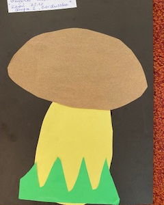 Praca plastyczna "Grzybek"