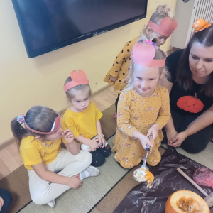 Dzień Dyni w grupie "Wiewiórek" i "Biedronek".