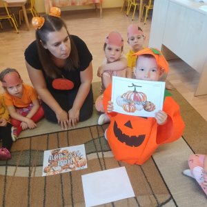 Dzień Dyni w grupie "Wiewiórek" i "Biedronek".