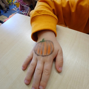 Dzień Dyni w grupie "Wiewiórek" i "Biedronek".