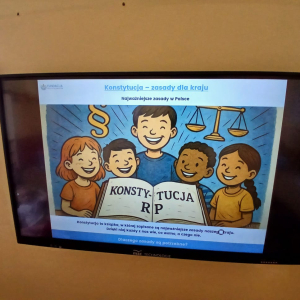 Realizacja projektu edukacyjnego ”Nasza Konstytucja. Obywatelskie ABC dla najmłodszych” w grupie ”Wiewiórek” i ”Biedronek”.