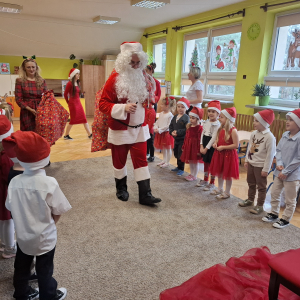 Wizyta Mikołaja w przedszkolu.