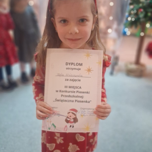 Konkursu Piosenki Przedszkolnej „Piosenka Świąteczna” 