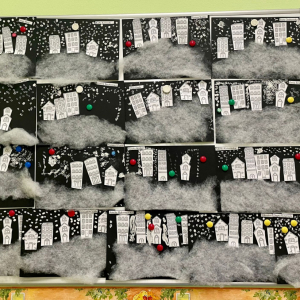 "Zimowe kamieniczki"